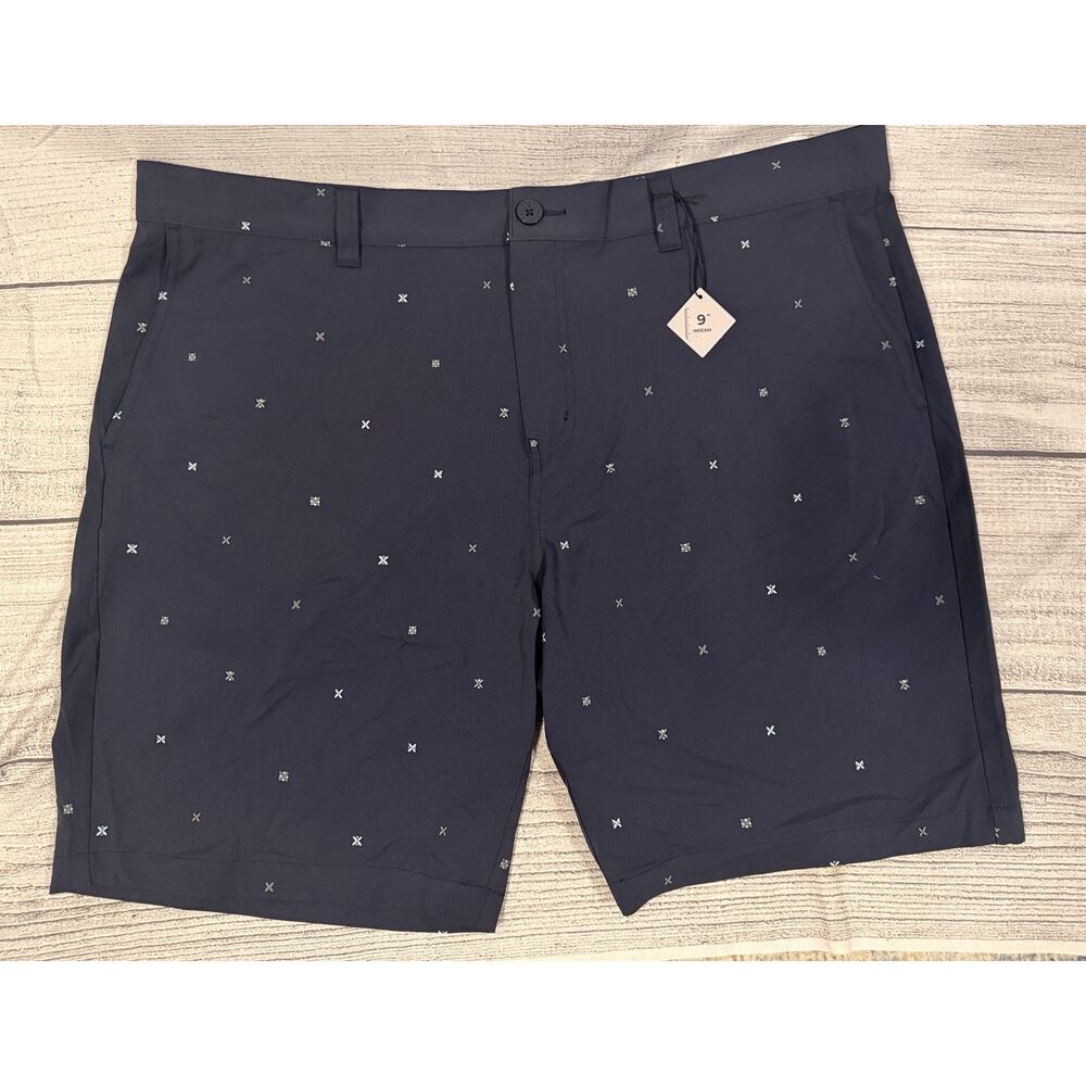 Men’s NWT Travis Mathew Navy Blue Golf Shorts 9" Not Feeling That Size 42